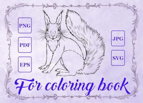A Designer’s Take on Embroidering the Squirrel Coloring Book Design