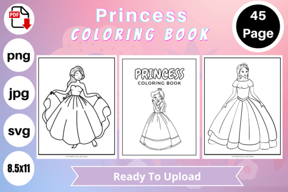 A Graphic Review of the Princess Coloring Book for Adults & Kids