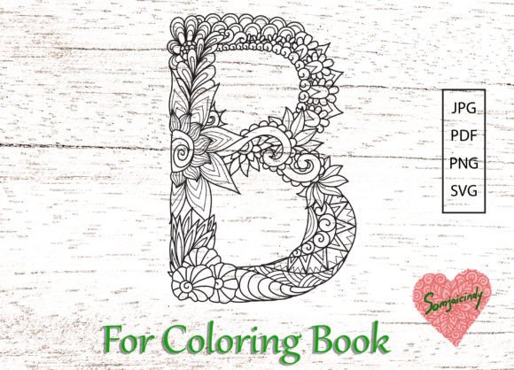 A Handcrafter's Review of the Mandala Letter B Coloring Graphic