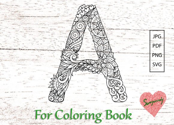 A Versatile Mandala Letter A Design for Commercial Graphics