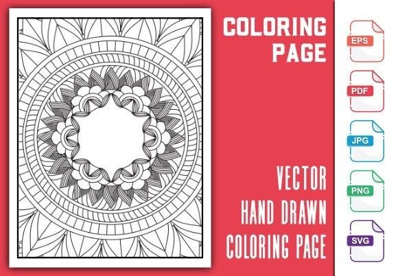 Complex Coloring Book Graphics for Coloring Pages Amp