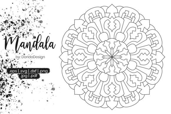 Crafting Elegance: Mandala Vol.026 Graphics for Coloring Pages