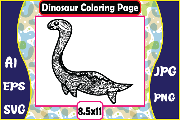 Dinosaur Mandala Coloring Pages 7 Graphics Coloring Pages