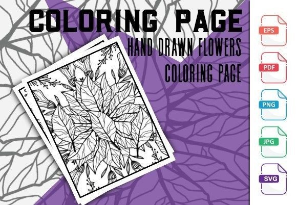 Flower Coloring Book Page: Graphics for Coloring Pages Amp