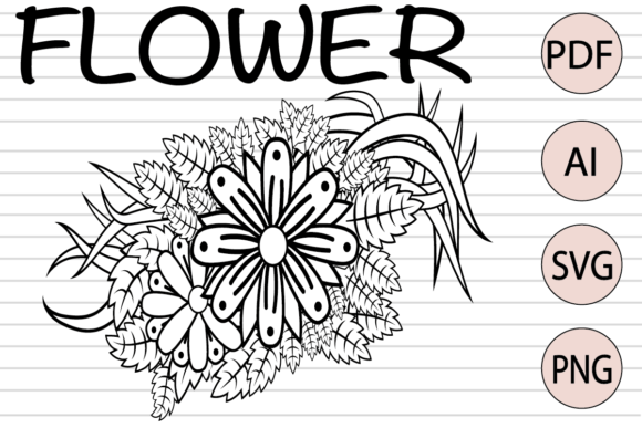 Flower Coloring Pages KDP Graphics & Coloring Pages Amp Review