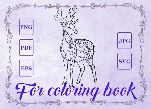 From Sketch to Stitch: Reviewing Deer Animals for a Coloring Book