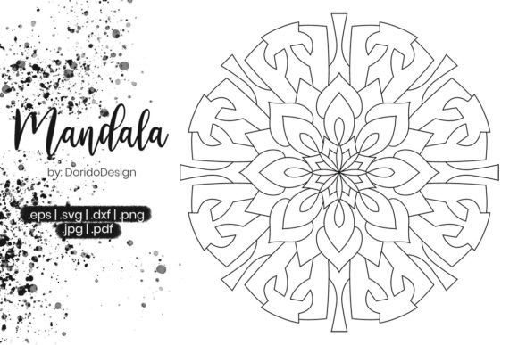 Mandala Coloring Page Vol.025: A Versatile Design Asset