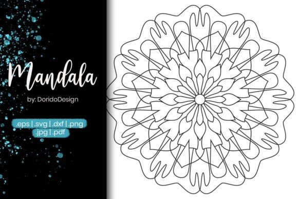 Mandala Coloring Page Vol.22: Graphics & Coloring Pages Amp Review