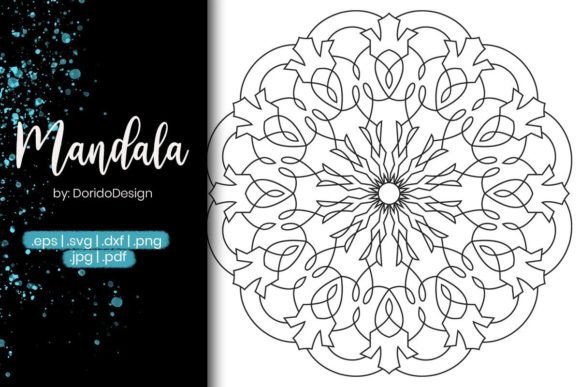 Mandala Coloring Page Vol.23: Graphics & Coloring Pages