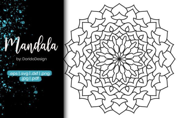 Mandala Coloring Page Vol.58: A Graphic Design Asset Review