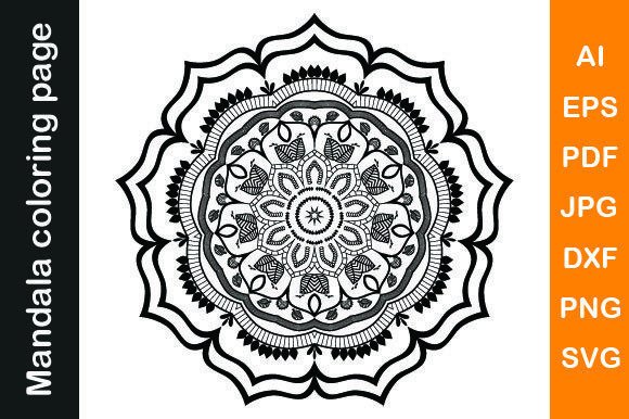 Mandala Coloring Pages Vol. 14: Graphics & Coloring Pages Amp