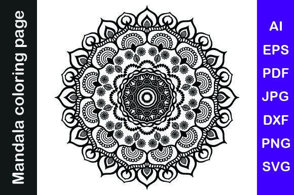Mandala Coloring Pages Vol. 19 Graphics & Coloring Pages Amp