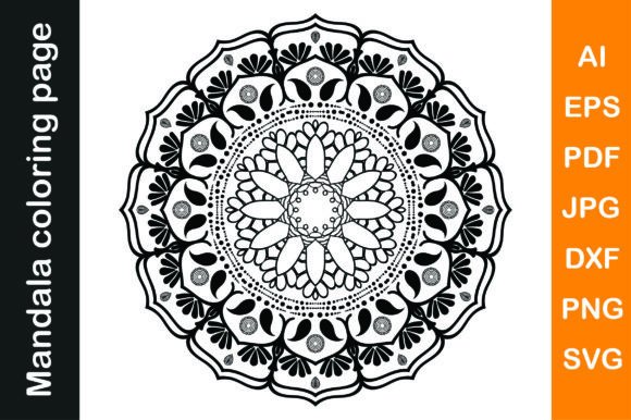 Mandala Coloring Pages Vol. 28: A Graphic Asset for Commercial Use