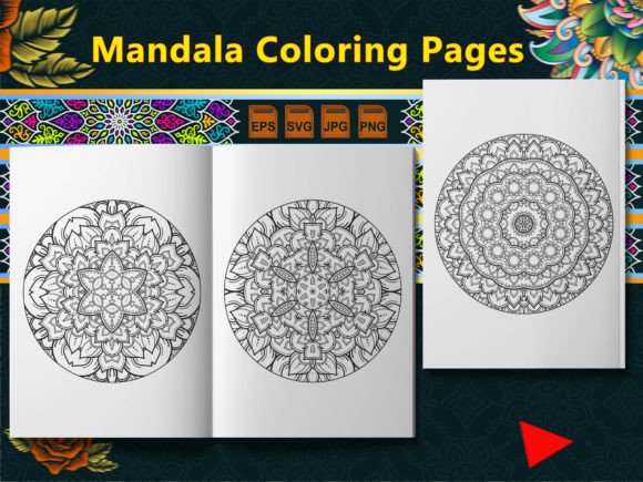 Mandala Coloring Pages Vol-45 Interiors for Elegant Craft Designs