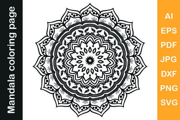 Mandala Coloring Pages Vol. 5 Graphics & Coloring Pages Amp
