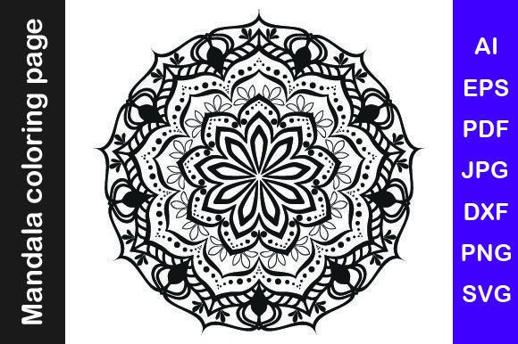 Mandala Coloring Pages Vol. 8: Graphics & Coloring Pages Amp