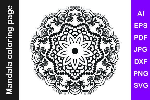 Mandala Coloring Pages Vol. 9 Graphics & Coloring Pages Amp