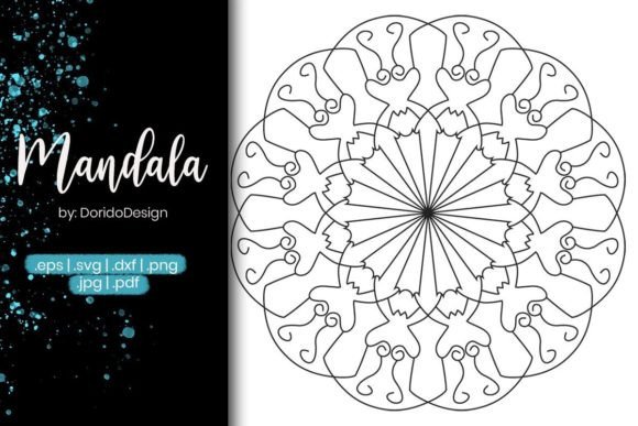 Mandala Vol.43 Graphics for Coloring Pages Amp Branding