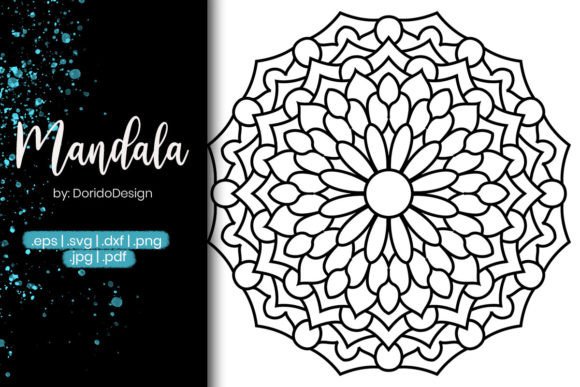 Mandala Vol.82: A Graphic Asset for Branding & Coloring Pages